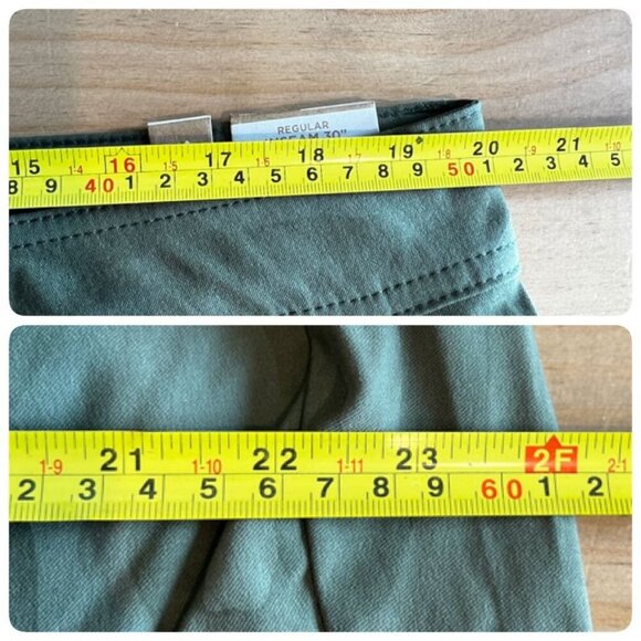 PrAna Women's Halle Straight Athletic Pants II Plus Size 18W Sage Camo - Picture 11 of 12